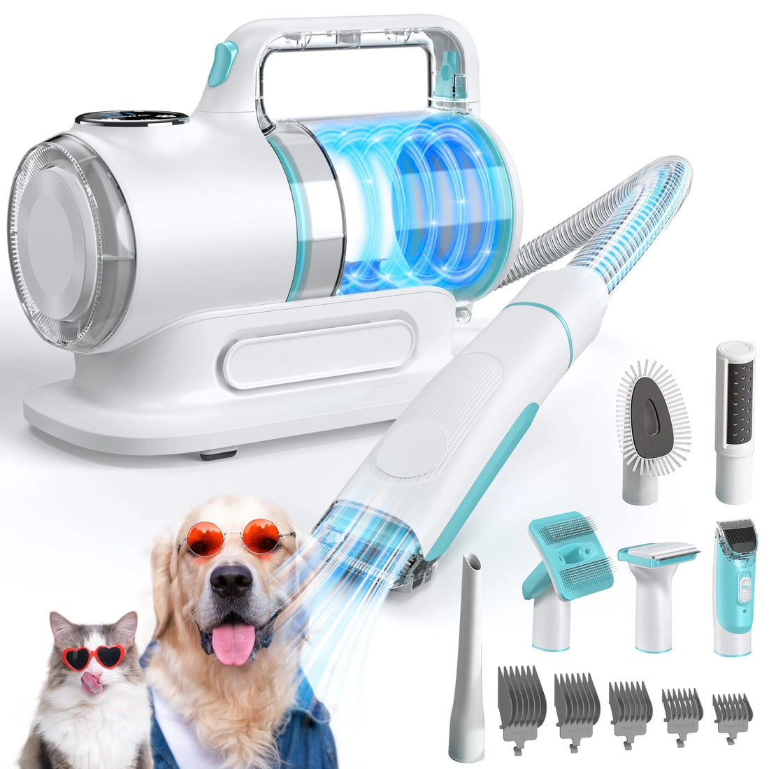 6-in-1 Pet Grooming Vacuum Kit