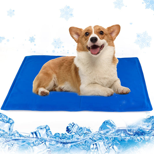 This pressure-activated coolimg mat works without electricity or refrigeration. It