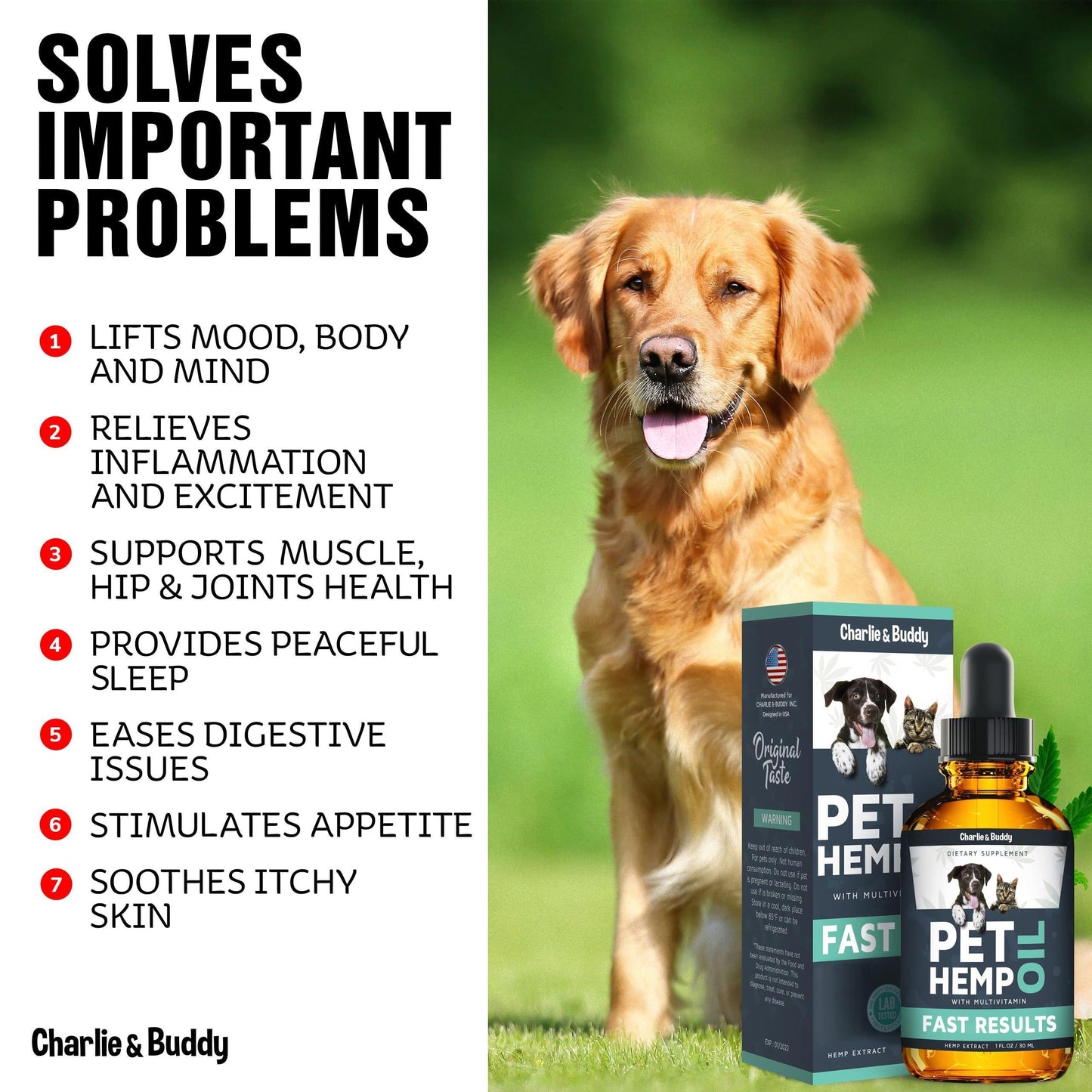 Hemp Oil for Dogs & Cats