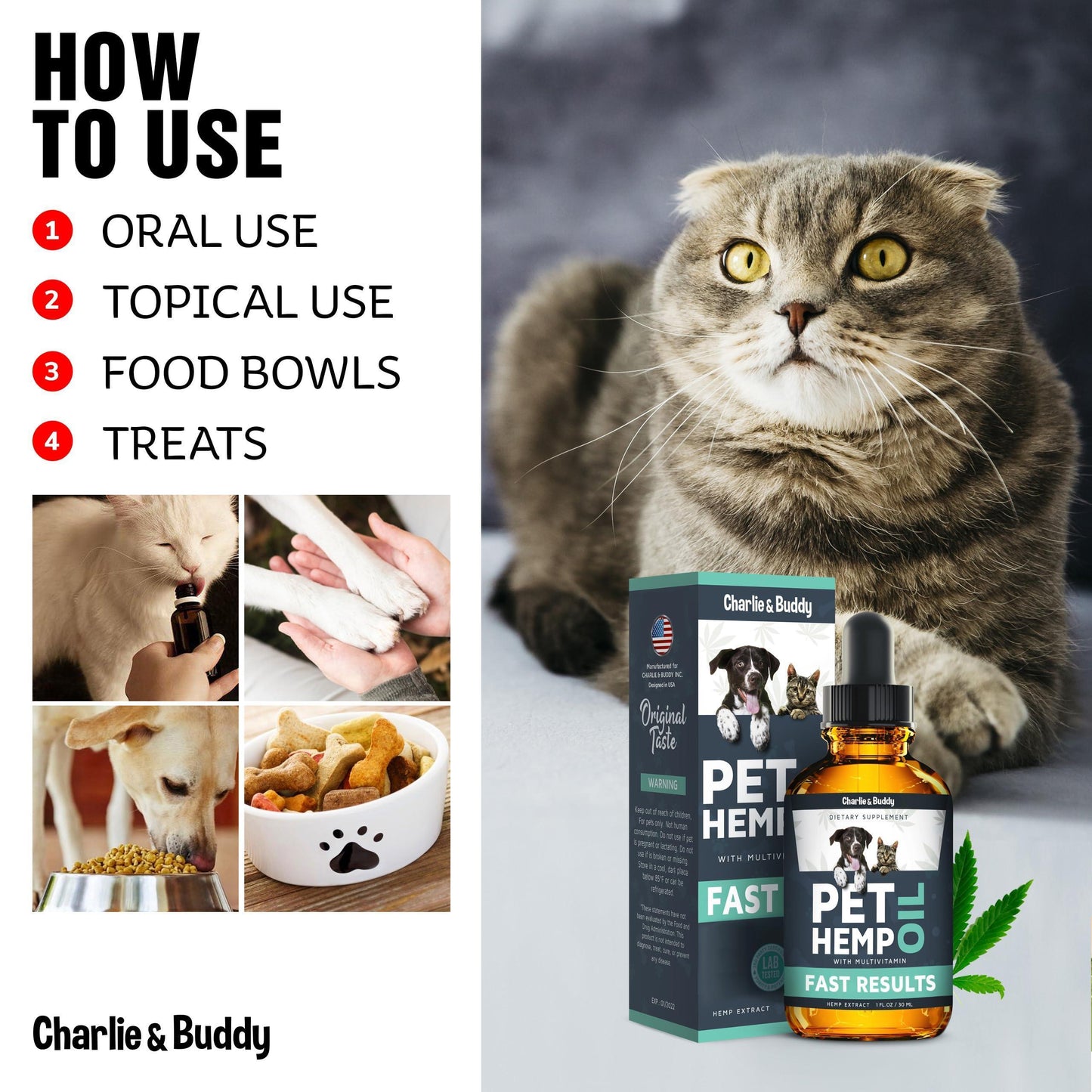Hemp Oil for Dogs & Cats