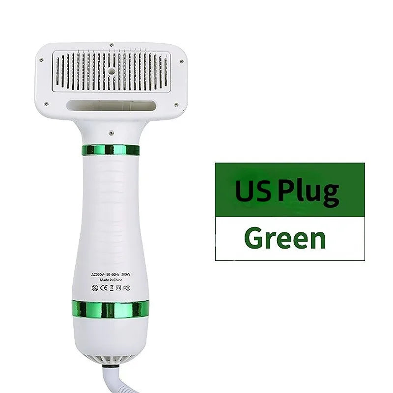Pet Dryer For Grooming 2-In-1 Pet Dog Dryer Quiet Dog Hair Dryers and Comb Brush Grooming Kitten Cat Hair Comb Puppy Fur Blower Low Noise Temprature