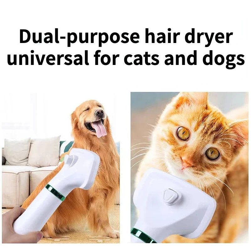 Pet Dryer For Grooming 2-In-1 Pet Dog Dryer Quiet Dog Hair Dryers and Comb Brush Grooming Kitten Cat Hair Comb Puppy Fur Blower Low Noise Temprature