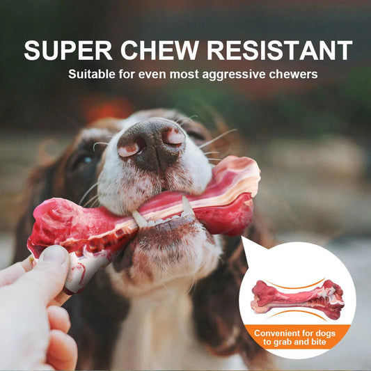 tough chewer dog toys Dog Toys Indestructible Dog Chew Toys for Large Breed Aggressive Chewers Tough Dog Teething Toys for Pet Teeth Cleaning, Natural Rubber Interactive Dog Toys for Boredom