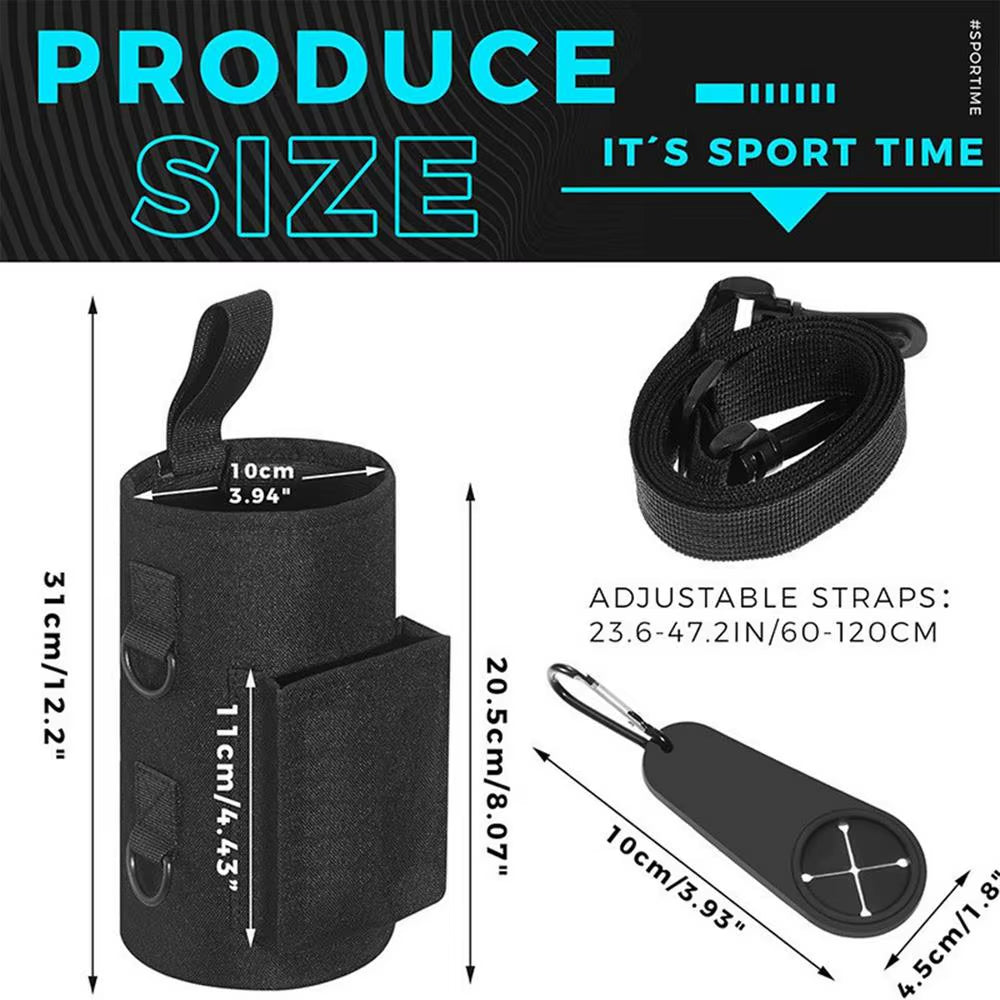 best gym water bottle Magnetic Gym Water Bottle Bag Non Slip Magnetic Gym Sling Bag Portable Magnetic Water Bottle Carrier Holder for Gym Accessories