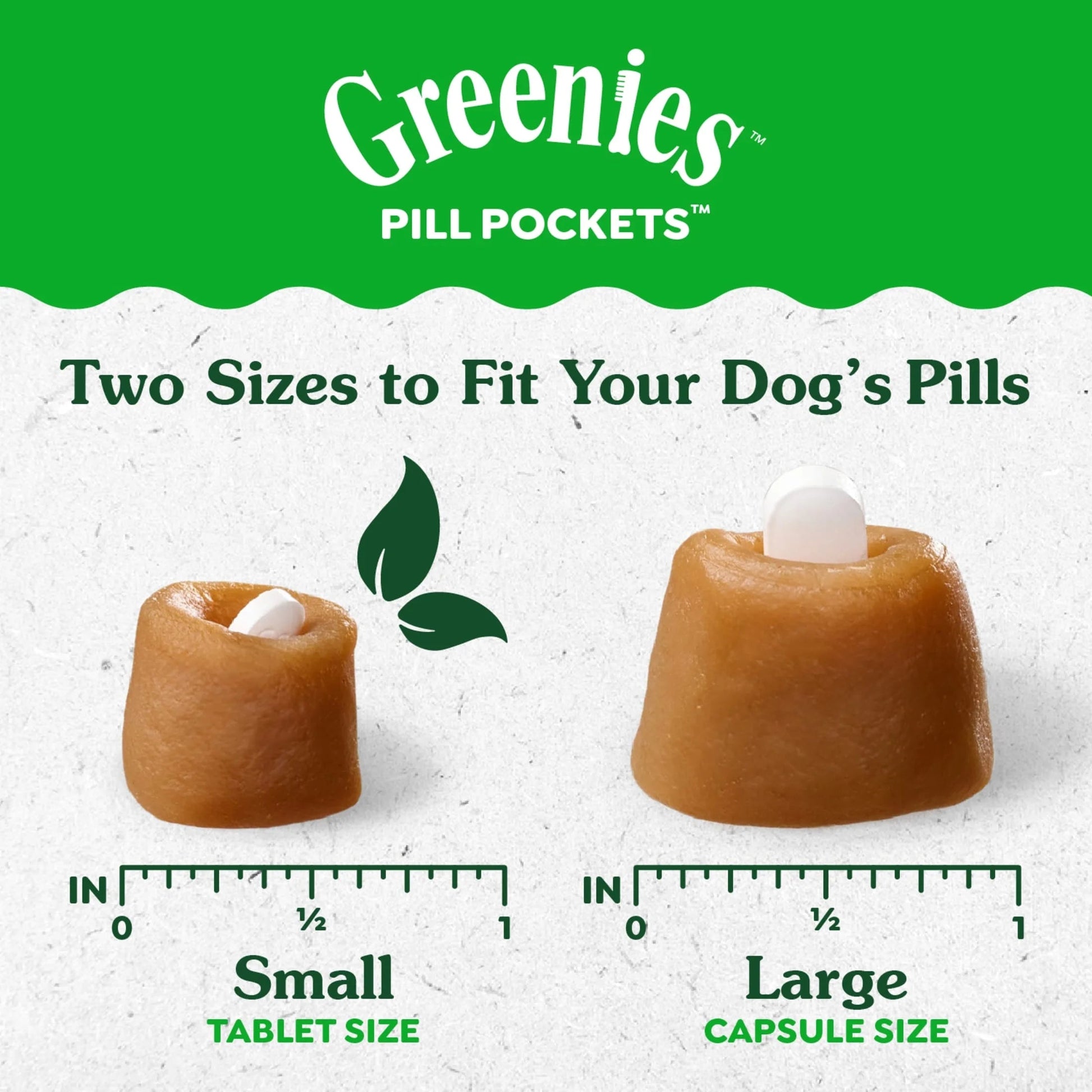 Pill Pockets for Dogs Hickory Smoke Large, Capsule Size Soft Dog Treats, 7.9 Oz (30 PkGreenies Pill Pockets)