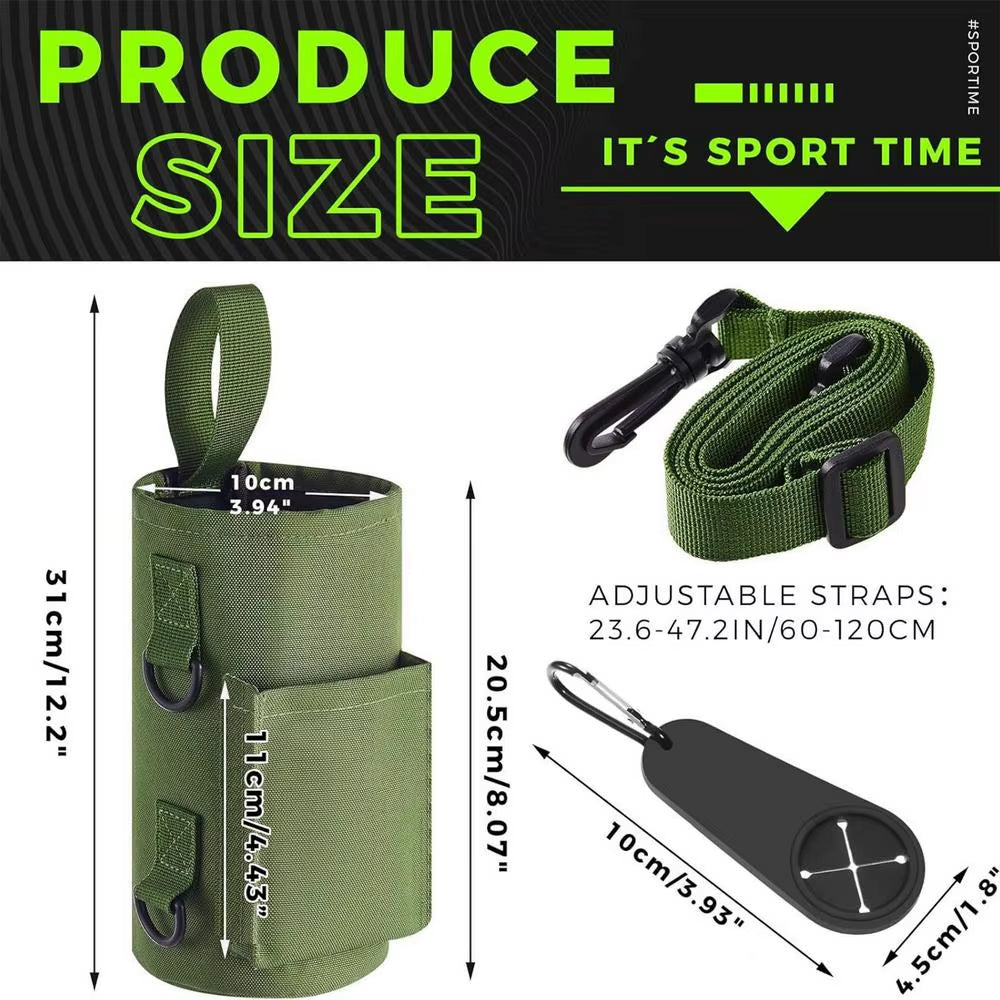 best gym water bottle Magnetic Gym Water Bottle Bag Non Slip Magnetic Gym Sling Bag Portable Magnetic Water Bottle Carrier Holder for Gym Accessories