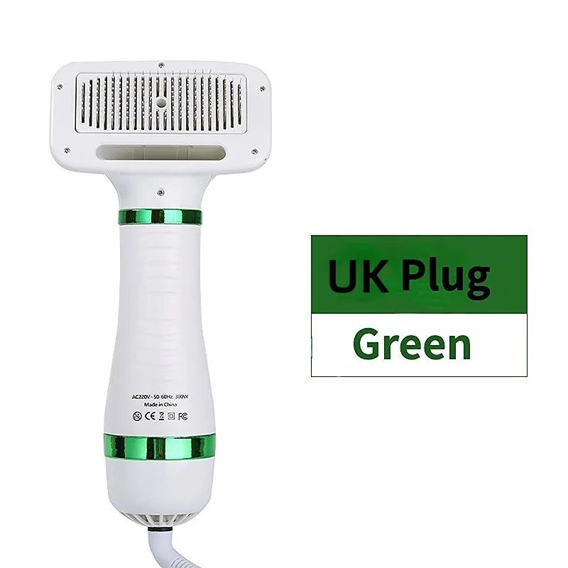 Pet Dryer For Grooming 2-In-1 Pet Dog Dryer Quiet Dog Hair Dryers and Comb Brush Grooming Kitten Cat Hair Comb Puppy Fur Blower Low Noise Temprature