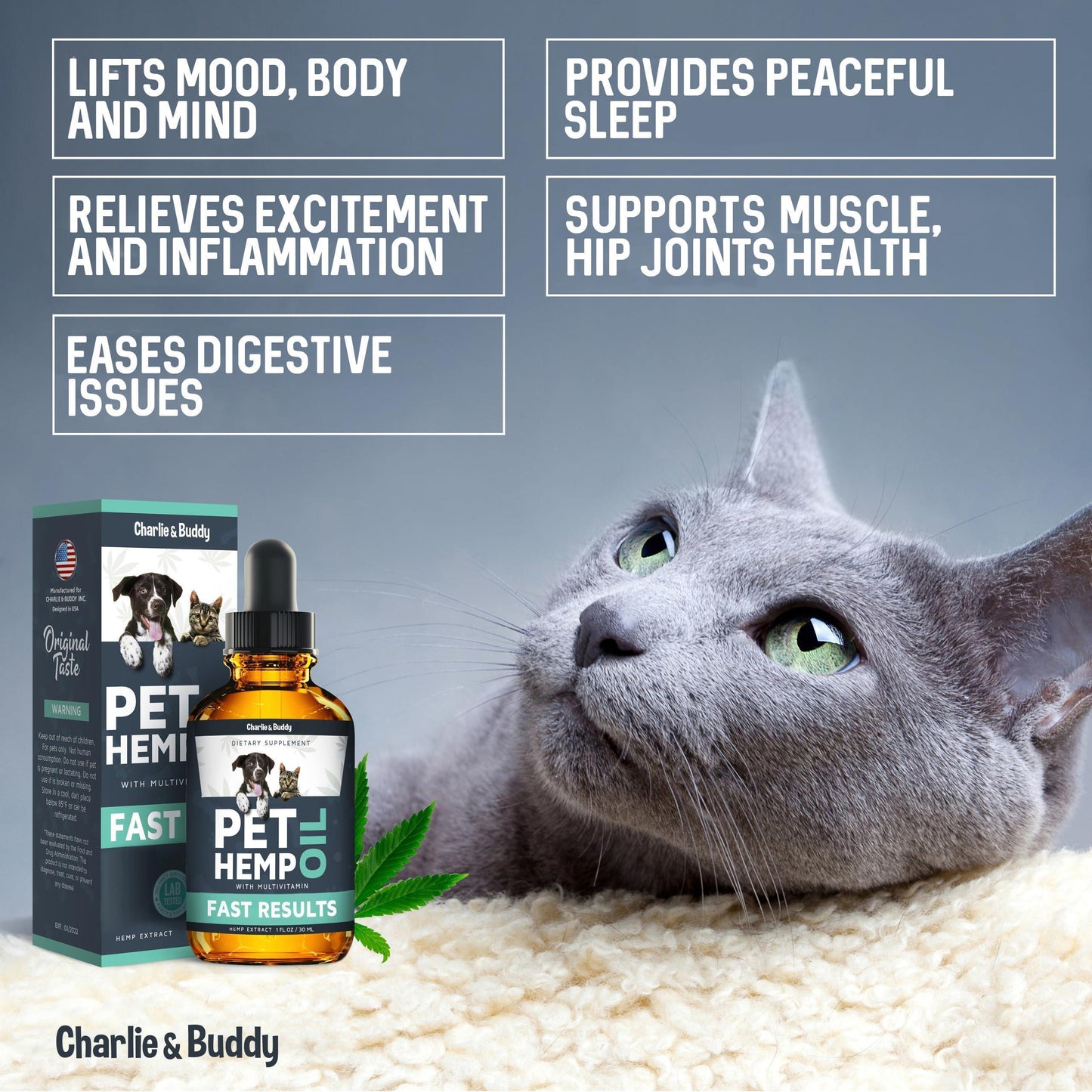 Hemp Oil for Dogs & Cats