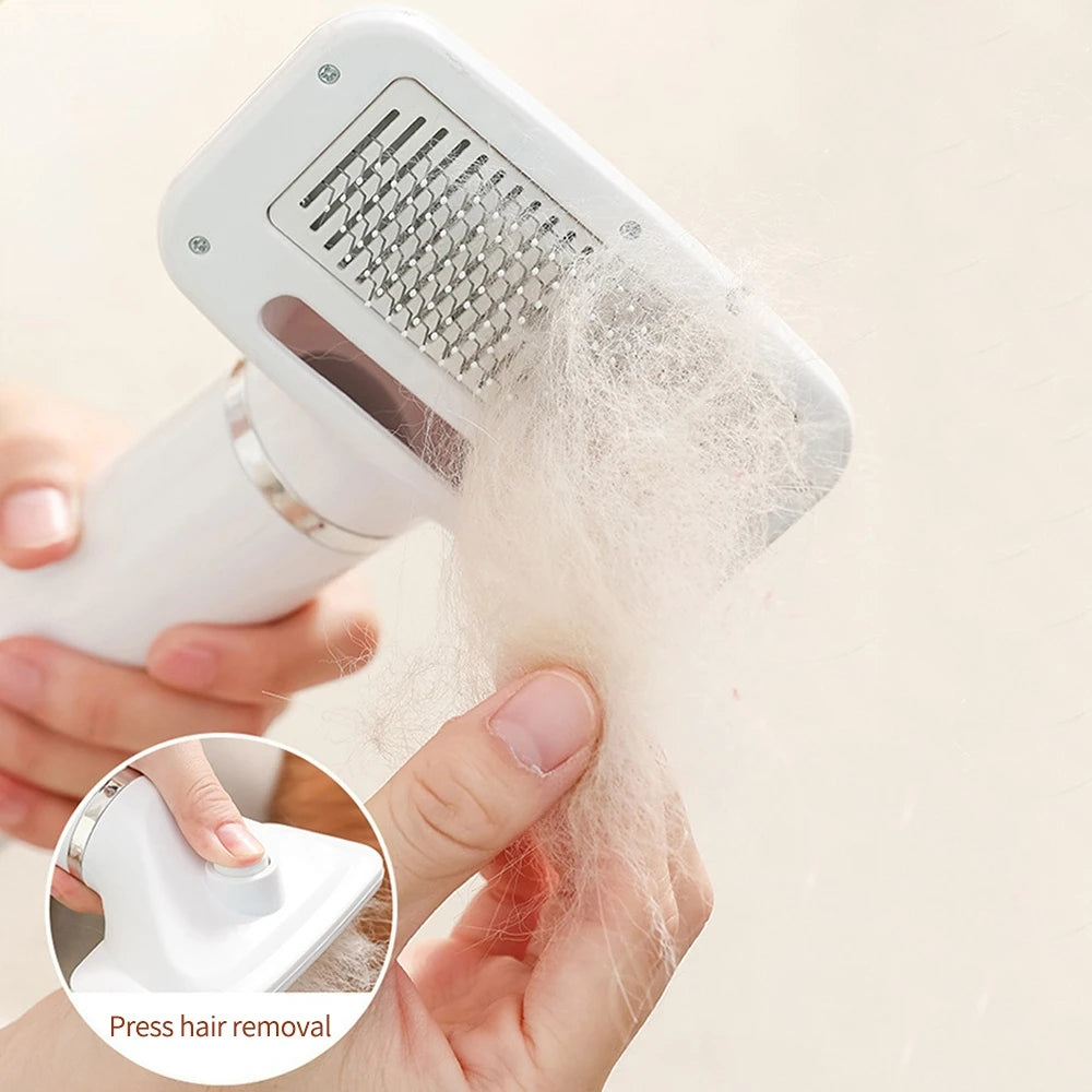 Pet Dryer For Grooming 2-In-1 Pet Dog Dryer Quiet Dog Hair Dryers and Comb Brush Grooming Kitten Cat Hair Comb Puppy Fur Blower Low Noise Temprature