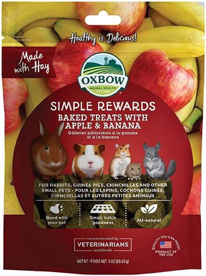 Organic Rewards Barley and Hay Biscuit Treats for Rabbits, Guinea Pigs, Chinchillas, and Small Pets Green 2.64 Ounce (Pack of 1)