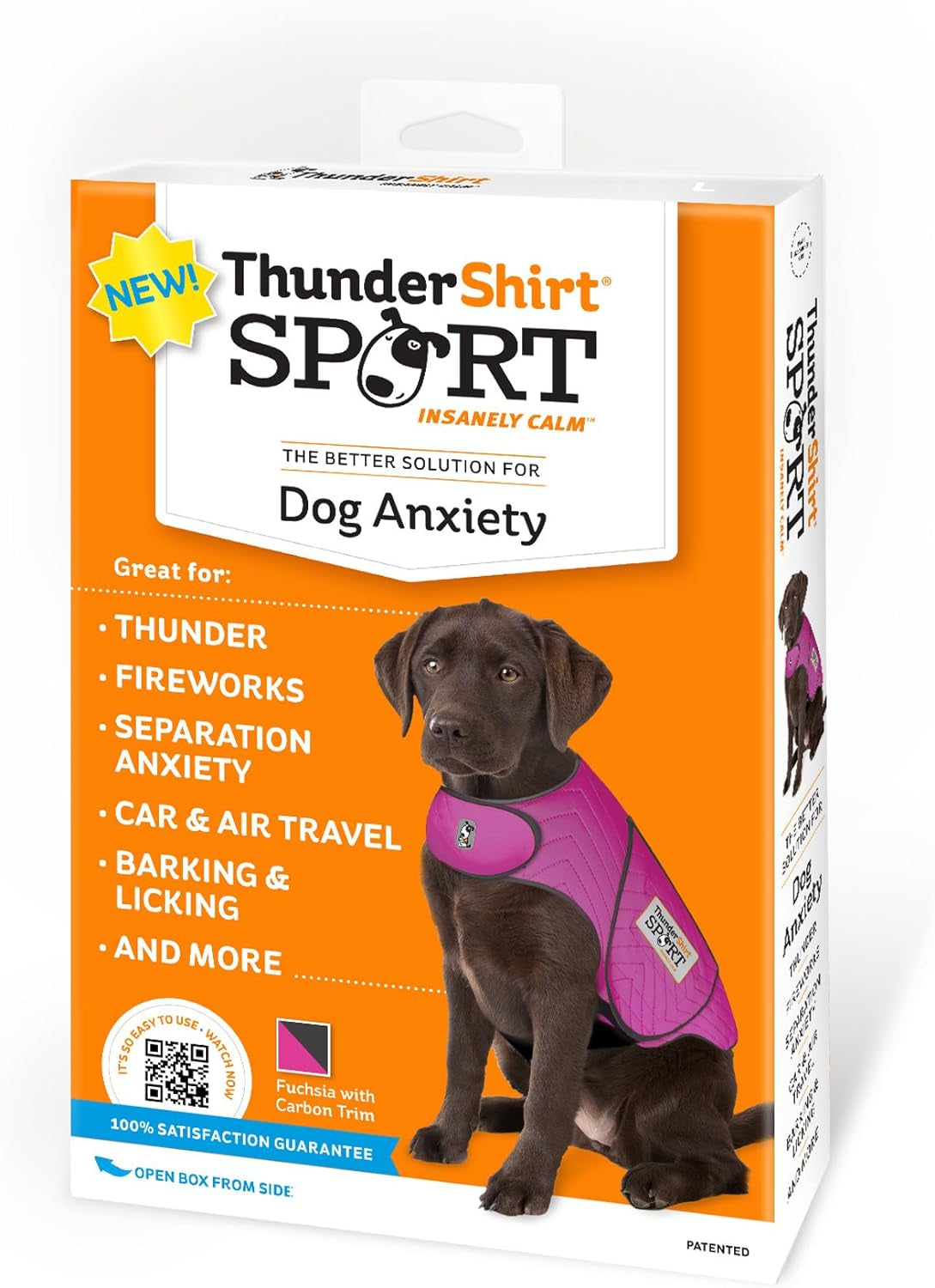 Dogs Clothing  Dog Anxiety Jacket, Fuchsia, X-Large US
