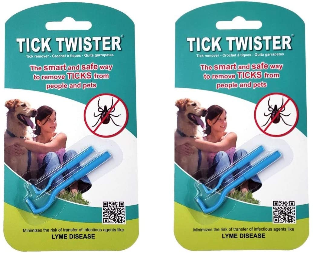 00100-PR Single, Purple, One Set Tick Remover Small and Large