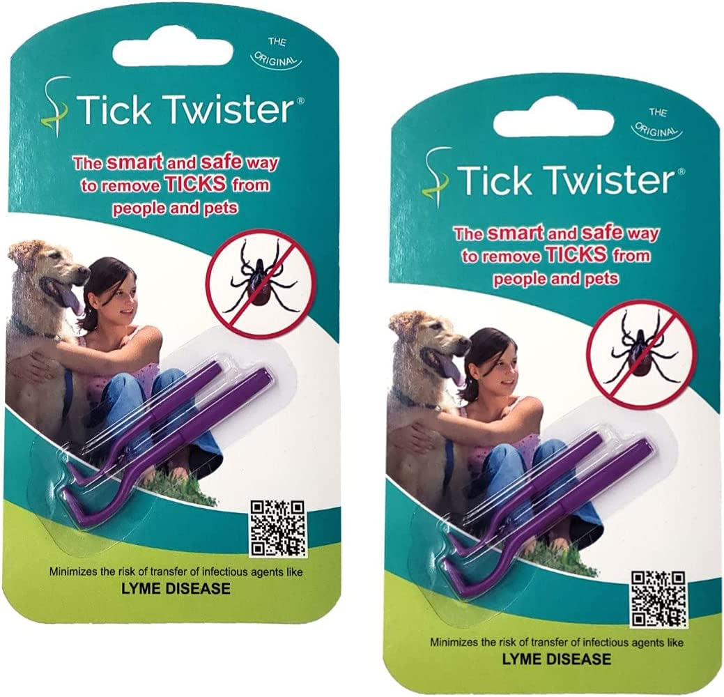 00100-PR Single, Purple, One Set Tick Remover Small and Large