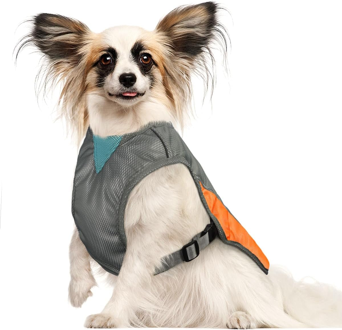 Dog Cooling Vest- Reflective Dog Cooling Coat with Adjustable Side Straps, Pet Cooler Jacket for Small, Medium Dog